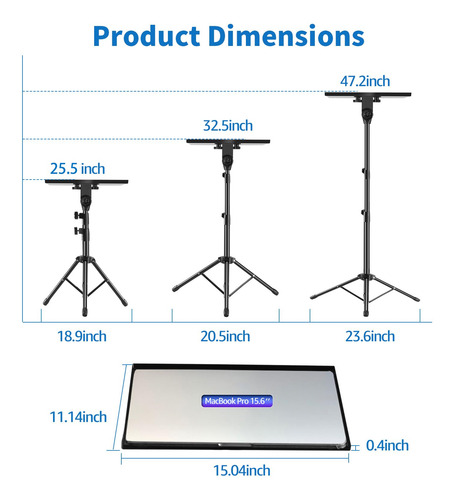 Soporte Para Proyector Holdoor, Trípode Para Portátil, Altur