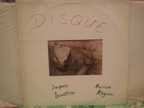 Jacques Demierre Maurice Magnoni Disque Free Jazz Suiza