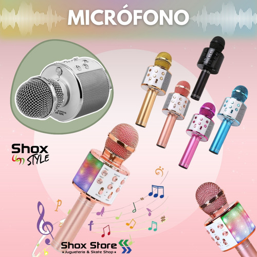 Microfono Inalambrico Karaoke Parlante Bluetooth Recargable