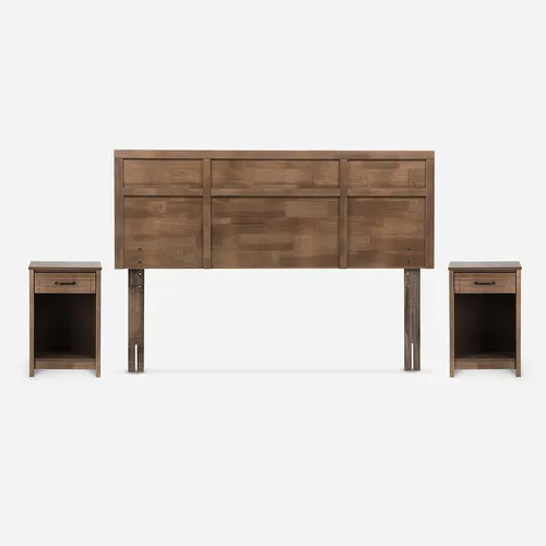 Cama Pratta 2 Plazas + Muebles Robin Tostado