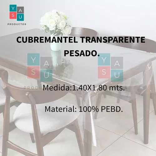 Mantel Cubre Mesa Transparente 1.40 X 2.00 Protector !!