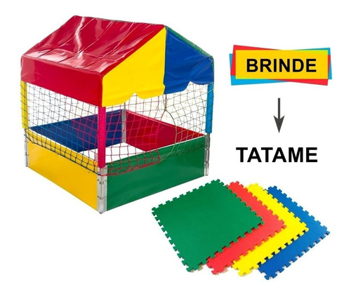 Piscina De Bolinhas Premium - 1,0 X 1,0 Brinde Tatame 