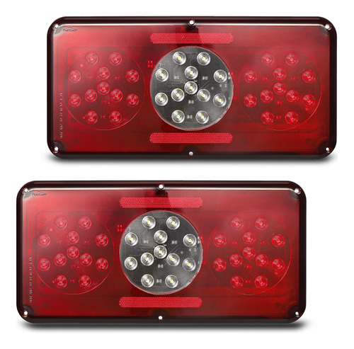 2 Luces Led Rectangulares Para Remolque, Cámper, Caravana, L