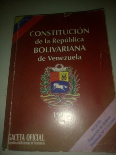 Constitución De La República Bolivariana De Venezuela 1999