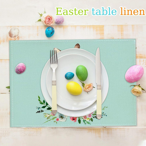 Ba Plaus De Conejito Pascua De Pascua Plaus Mats De Comedor
