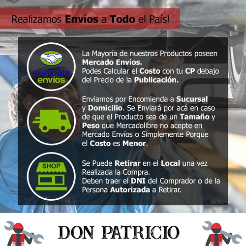 Prensa Espirales Peugeot 207 - 206 - Bora - Gol Trend