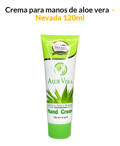 Crema Para Manos De Aloe Vera 120ml - Nevada