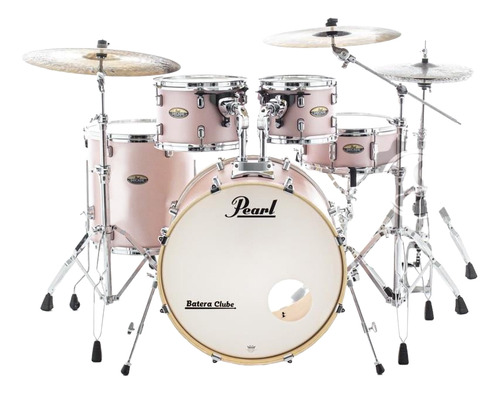 Bateria Pearl Decade Rose 20,10,12,14 Ferragens