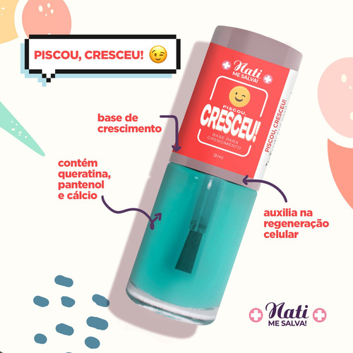 Kit Esmaltes Fortalecedor Nati Me Salva Necessaire Premium