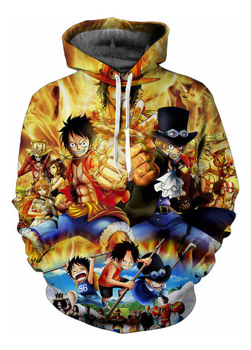 Rey De Los Mares Luffy Sudadera Con Capucha Para Cosplay Ani