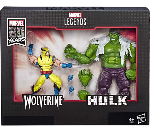 Wolverine Vs Hulk Marvel 80 Years - Marvel Legends