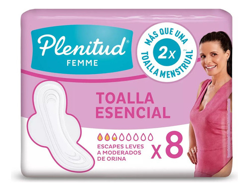 Plenitud Femme Toalla Esencial 8 Unidades