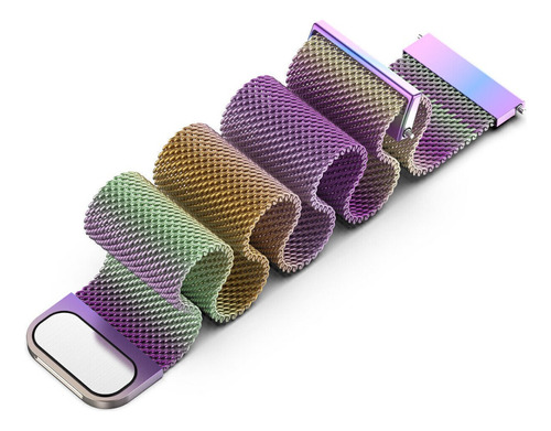 Correa Malla Cierre Magnetico Para Galaxy Fit 3 Tornasol 1.8 Cm
