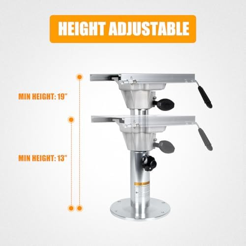 Pedestal De Aluminio Para Asiento De Barco Con Tobogán, Base