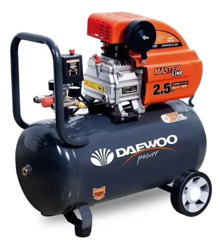 comprar Compresor de aire eléctrico portátil 50 Litros Daewoo Dac Series DAC50D 2.5hp 220V