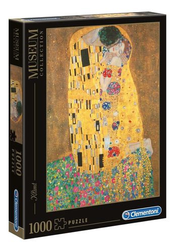 Imagen 1 de 2 de Rompecabezas Clementoni Klimt  - Il Bacio de 1000 piezas