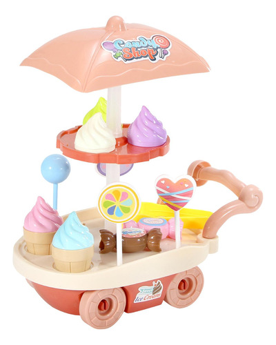 Camión De Helados Candy, Juguete Para Casa De Muñecas, Herra