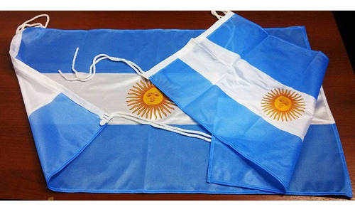 200 Banderas Argentinas 90x150cm Refuerzo Y Sogas