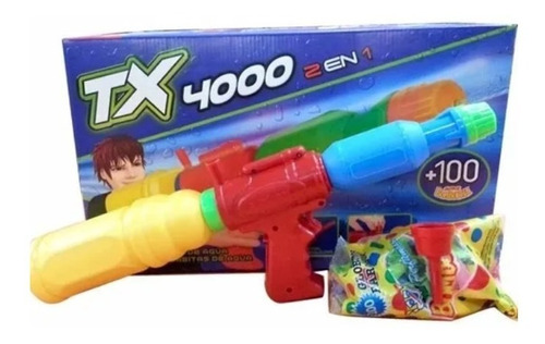 Pistola De Agua Globos Agua Tx 4000 2 En 1 Antex Lloretoys