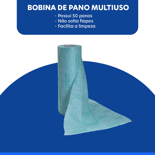 Pano Multiuso Perflex 28cmx50cm - 50 Unidades Cor Verde