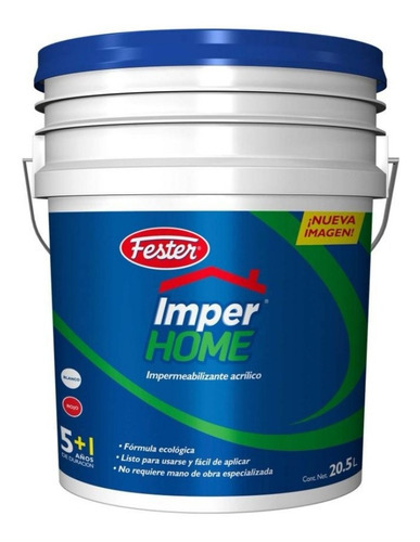 Impermeabilizante Acrílico Fester Imperhome Rojo 20.5lts