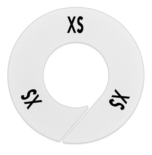 Divisores Redondos Para Tallas -  Xs  - 2/paq De 10