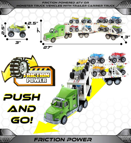 Todoterreno Con Motor De Fricción Mozally O Monster Truck Ha