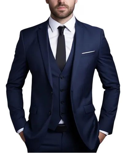 Terno Slim Masculino Executivo - Kit 3 Em 1 *super Oferta*