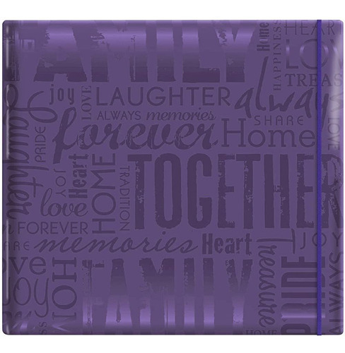 Mbi Gloss Post Bound Album 12 X12 -family Purple -848116