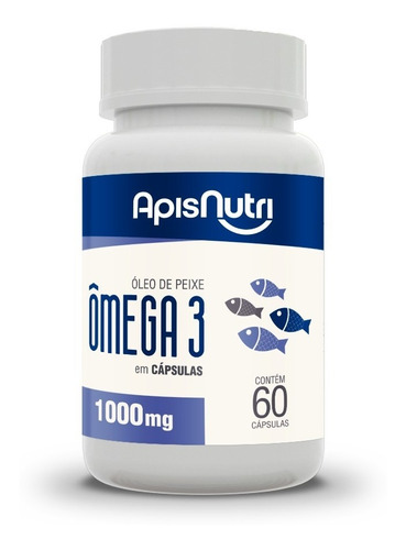 Omega 3 Apisnutri 1000mg 60 Caps - Energia Melhor Preço Nota