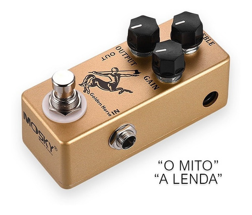 Pedal Overdrive E Booster Golden Horse Mosky Tp Klon Centaur