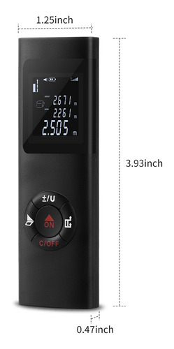 131ft Mini Digital Láser Medida De Distancia Lcd Retroilumin