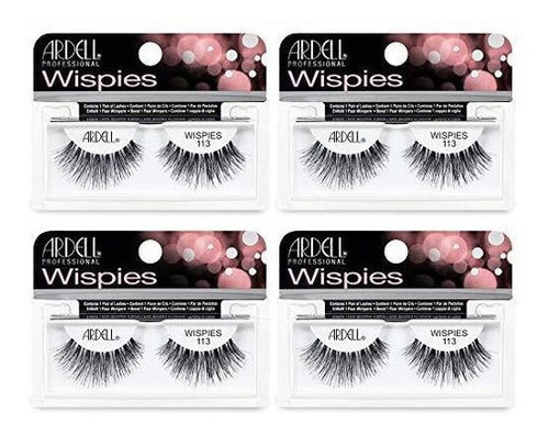 Ardell Pestaas Postizas Wispies 113 Negro (4 Pares)