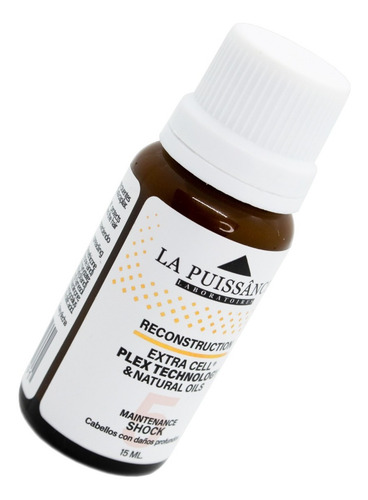 Imagen 3 de 5 de La Puissance Extra Cell Plex Shock Paso 5 Pelo Dañado X 15ml