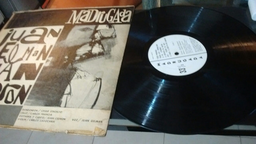 Vinilo  Madrugada . Juan Gelman & Juan Cedron