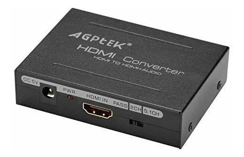 Convertidor Ex  De Audio Agptek Hdmi A Hdmi  Spdif  Rca...