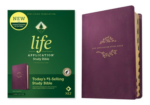 Nlt Life Application Study Bible, Third Edition (red Letter, Leatherlike, Purple, Indexed), De Tyndale. Editorial Tyndale House Publ, Tapa Dura En Inglés