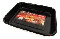Comprar Asadera Fuente Enlozada Bandeja Horno 34x26cm Jovifel Color Negro