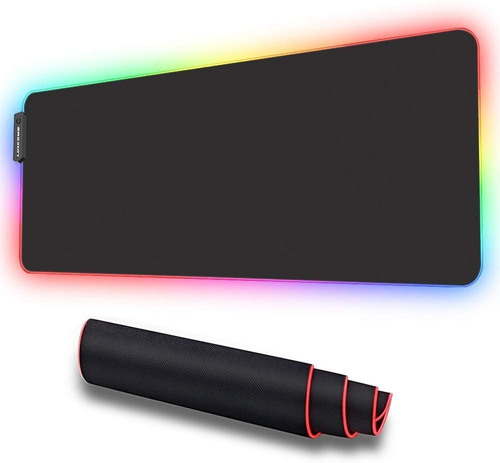 Imagen 1 de 7 de Mouse Pad Gamer Alfombrilla 900 X 400 X 4 Mm Negro Glowing
