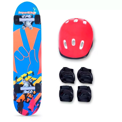 Kit Skate Original Infantil Shape Kit Proteção Rodas Inmetro