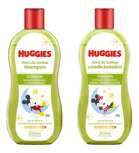 Kit Shampoo+condicionador Huggies 200ml Camomila