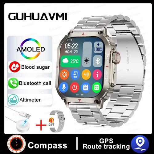 Reloj Inteligente Hombre 1.95 Gps Deportivo Call Smartwatch