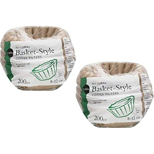 200 Count Natural Basketstyle Coffee Filters (2 Pack)
