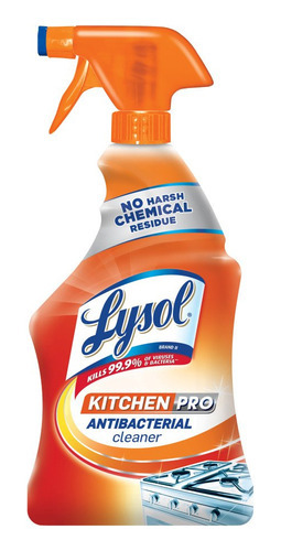 Lysol Kitchen Pro Antibacterial Cleaner Trigger, Naranja, 22