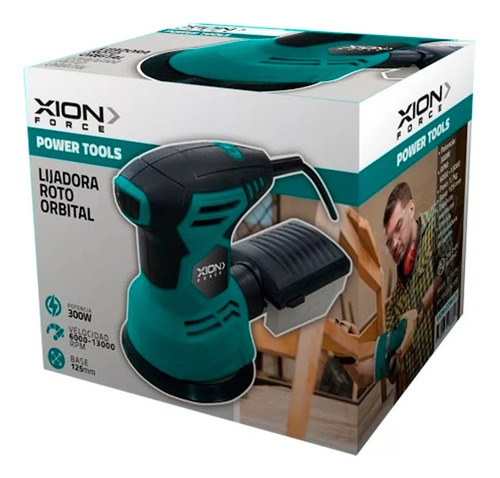 Lijadora roto orbital Xion XI-TOOLOS30R verde 300W 220V