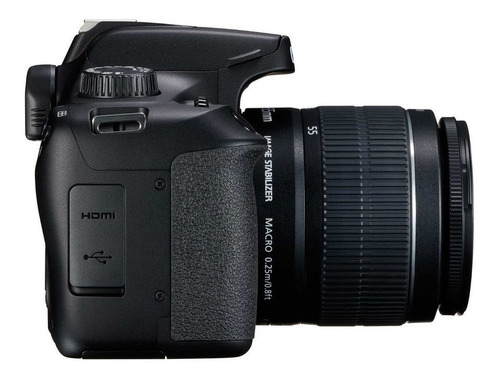 Imagen 4 de 5 de Canon EOS Rebel Kit T100 + lente 18-55mm III DSLR color negro