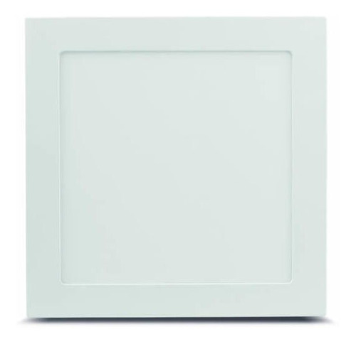 Painel Plafon Led Quadrado De Sobrepor 18w 4000k Bivolt Cor Branco 100/240V