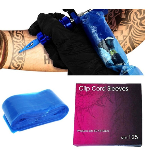 Bolsa Cubre Clip Cord Sleeves 125pzs Tatuaje Manga Pen