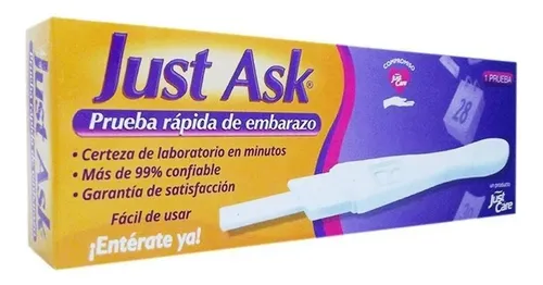 Prueba De Embarazo Just Ask Pza MercadoLibre