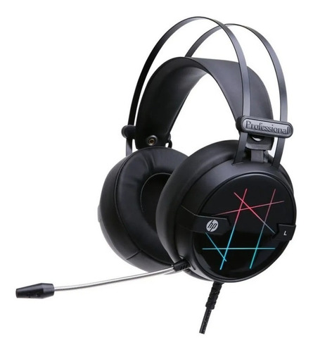 Auricular Gamer Hp H160 Micrófono Usb Luz Led Negro Headset